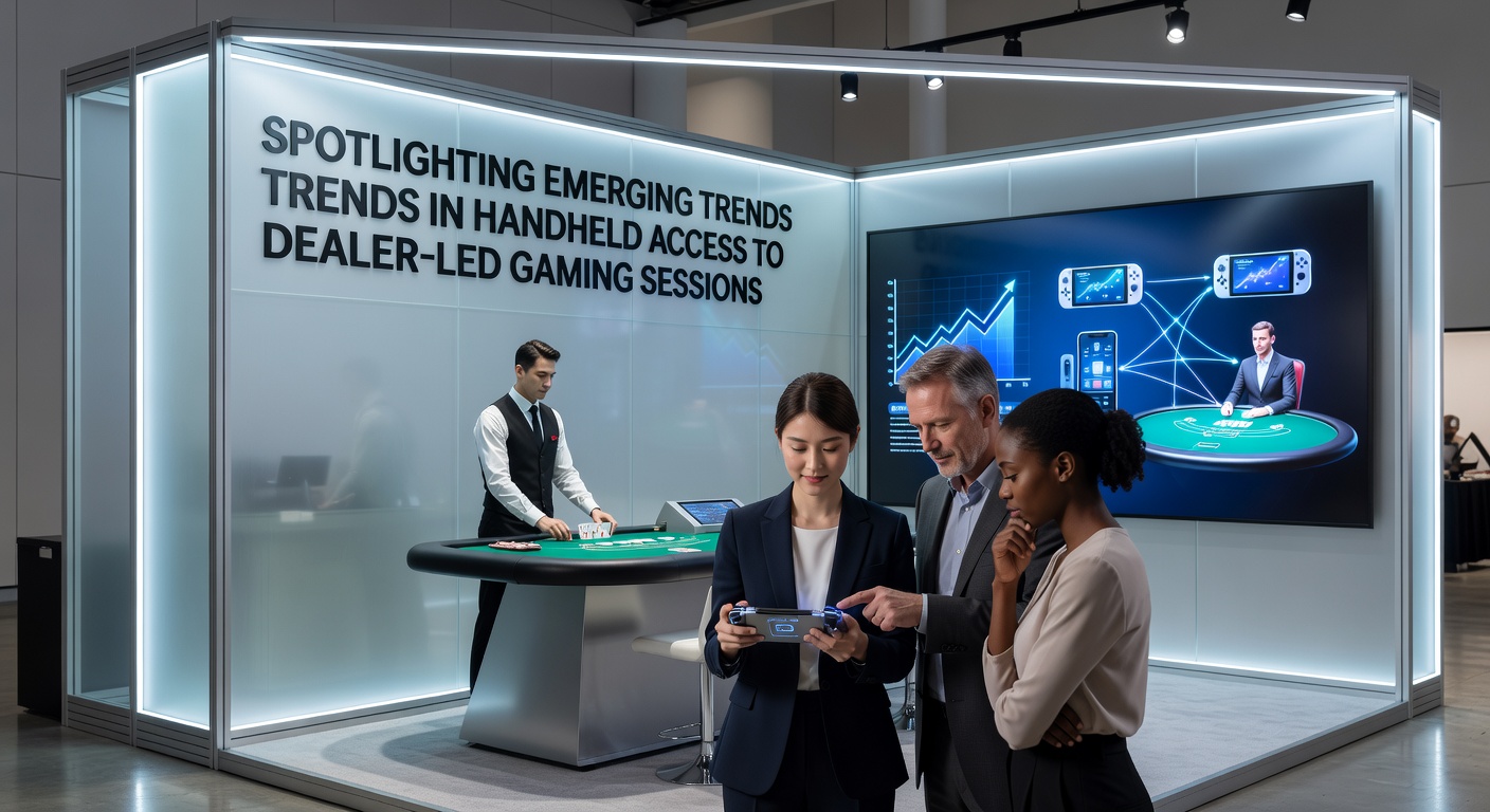 Close-up van smartphone met live roulette dealer en handheld bedieningselementen